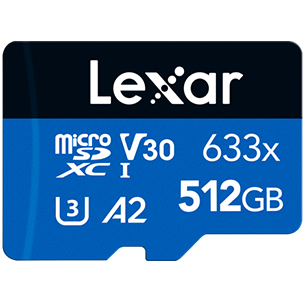 Lexar 633X 512GB microSD card