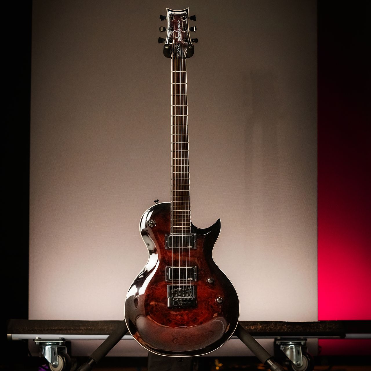 A photo of the Jackson Pro Series Signature Diamond Rowe Monarkh DR12MG
