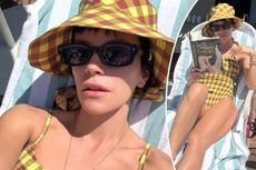 Lily Allen in her swimsuit