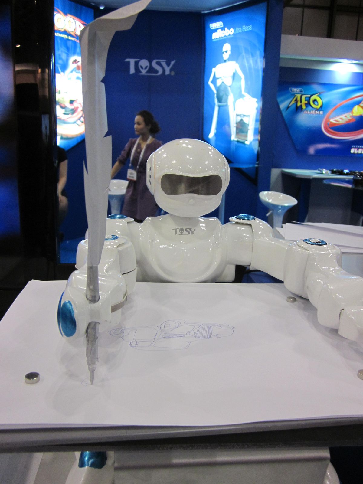 TOSY Robotics&#039; &#039;SketRobo&#039; can draw unicorns, trees, Spiderman and more.