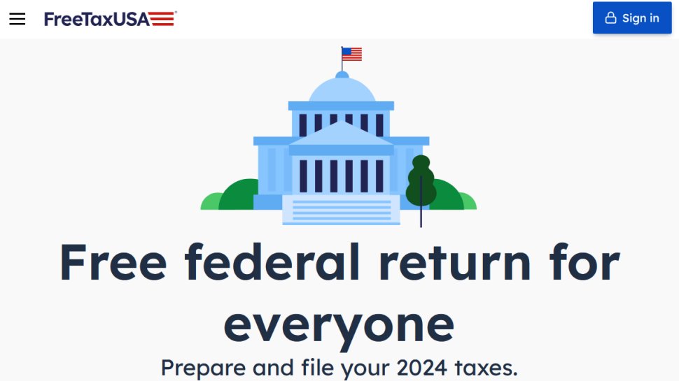 FreeTaxUSA website screenshot (October 2025).