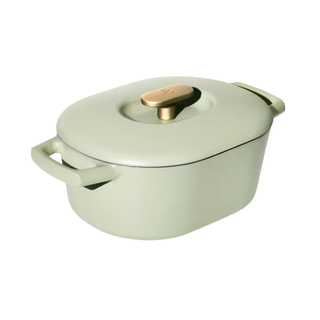 Beautiful by Drew Barrymore dutch oven in sage green