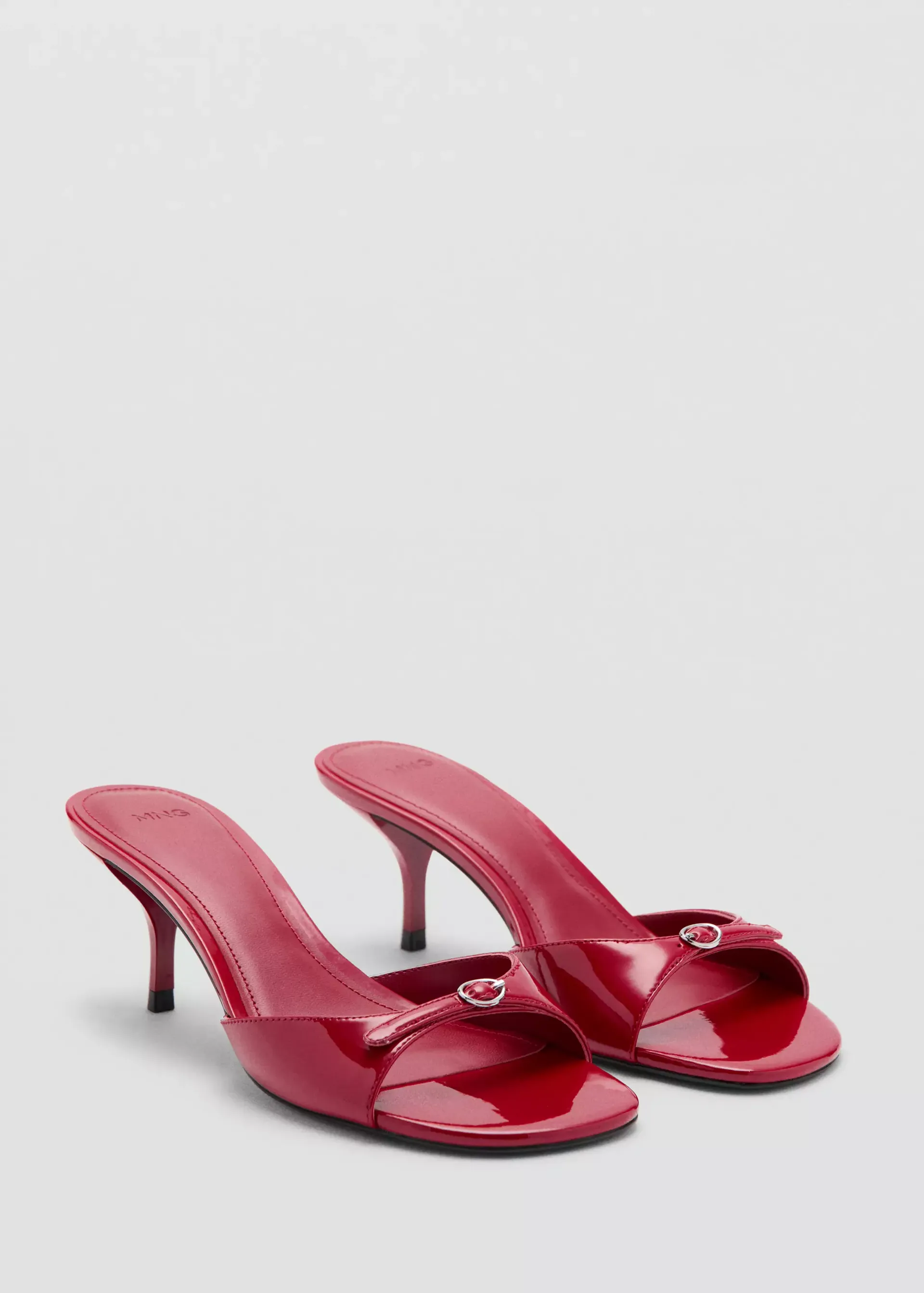 Patent Leather High-Heeled Sandals - Women | Mango Usa