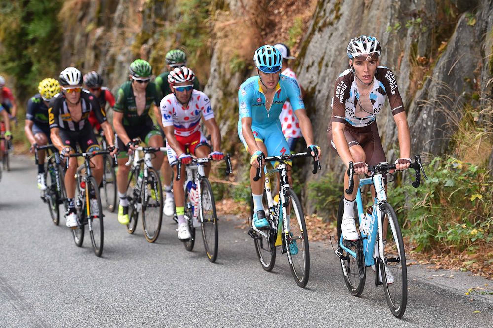 The breakaway during stage 18