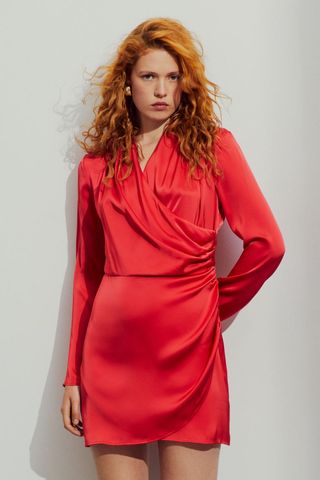 Draped Wrap Dress