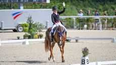 European Eventing Championships dressage: Yasmin Ingham and Banzai Du Loir