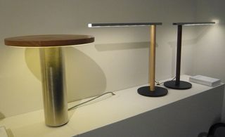 The new Radient LED table lamp (left) by Rich Brilliant Willing