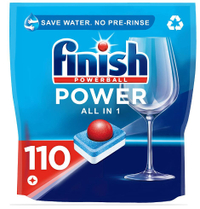  Finish Powerball Power All in 1, WAS £26.00, NOW £10.35 (SAVE £15.65)
This best-selling bag of tablets promises over 110 cycles and has a whopping 60% off today - the last day of the Amazon Prime Day deals. So don't miss out on this great bargain. 