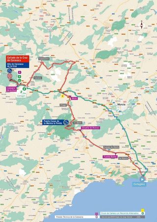 Route of stage 9 of la Vuelta a España 2023