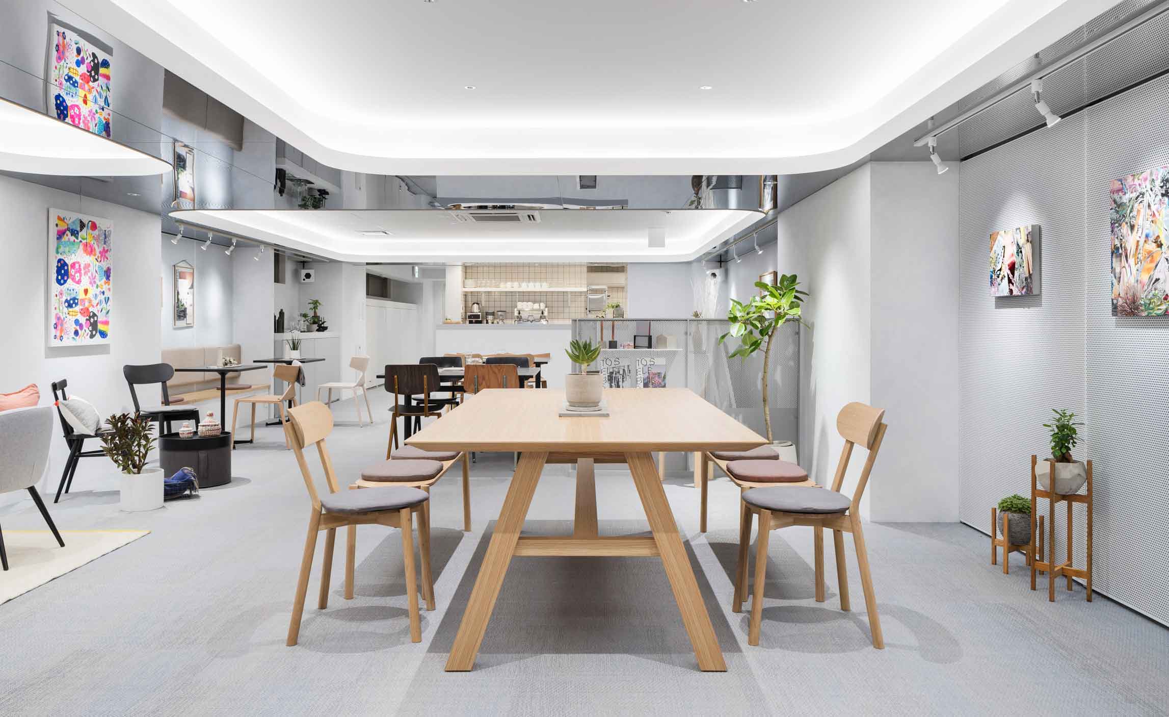 Restaurant area at the BnA Alter Museum — Kyoto