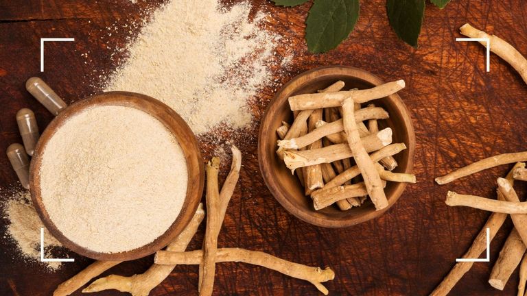 A collection of ashwagandha, to illustrate what foods are adaptogens
