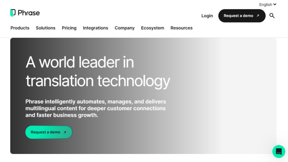 Phrase website screenshot (July 2025)