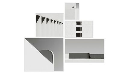 Collection of graphic images of their buildings