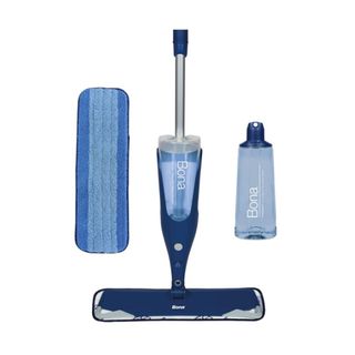 A blue Bona mop with accessories