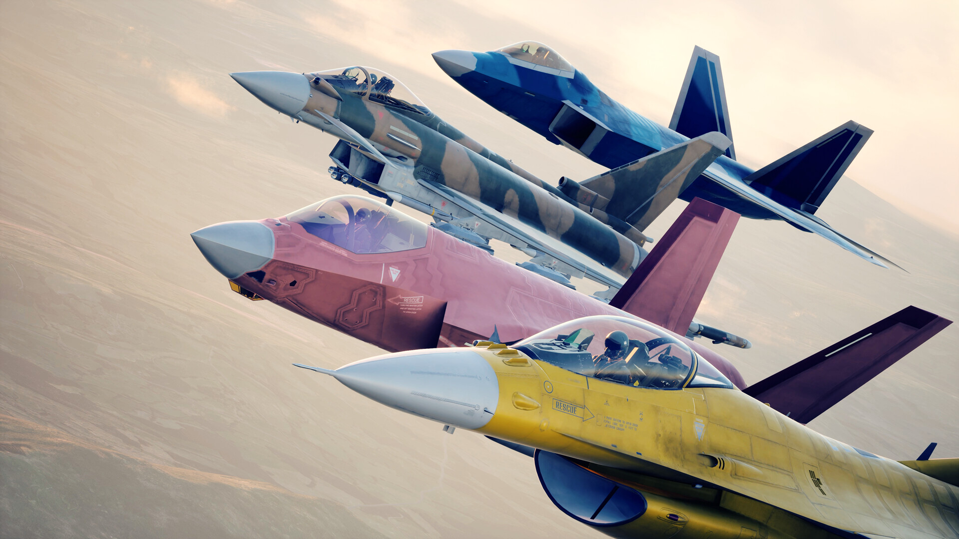 A promotional Ace Combat 8 screenshot.