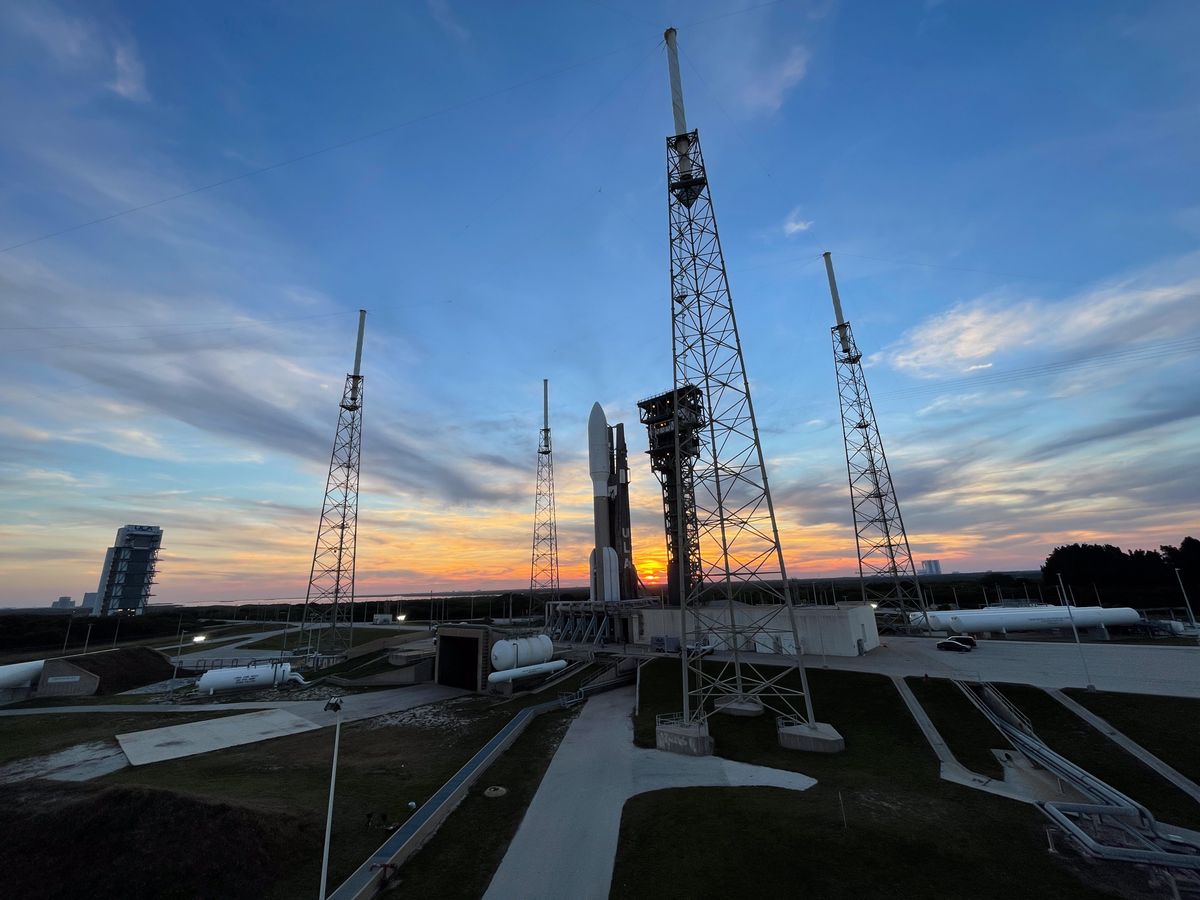 Atlas V rocket launch of US military space mission delayed to Monday. How to watch live. – Space.com