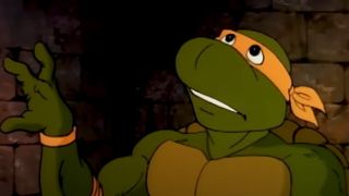 Michelangelo saying something radical on the 1987 Teenage Mutant Ninja Turtles cartoon series