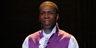 Aaron Burr (Leslie Odom Jr.) sings in Hamilton