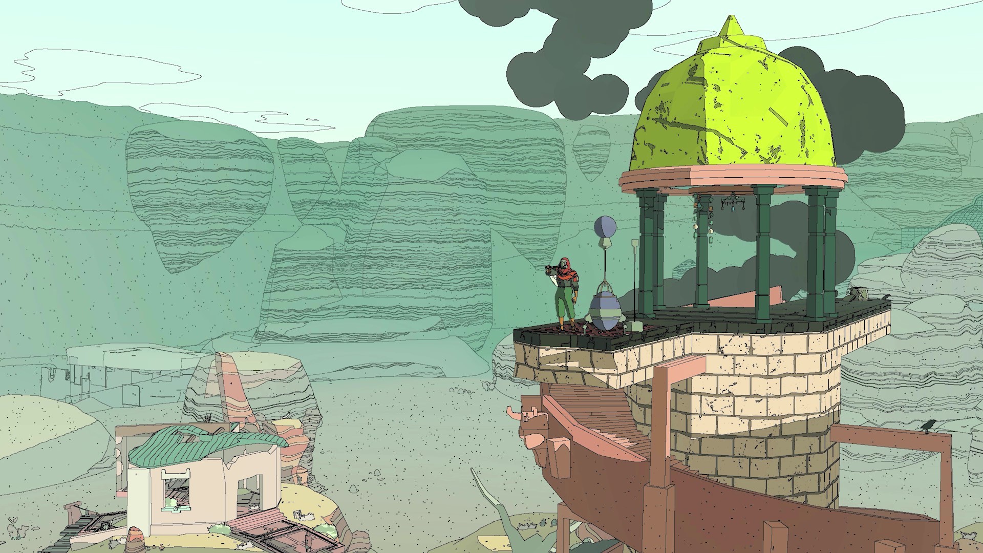 Sable ships of old hoverbike parts Sizo in camp tower