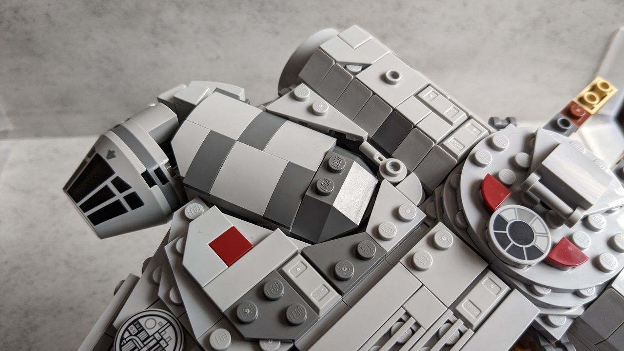 The cockpit and further details of the Millennium Falcon