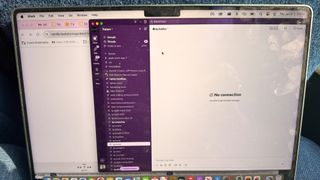 No connection message on Slack on MacBook Pro due to poor T-Mobile signal