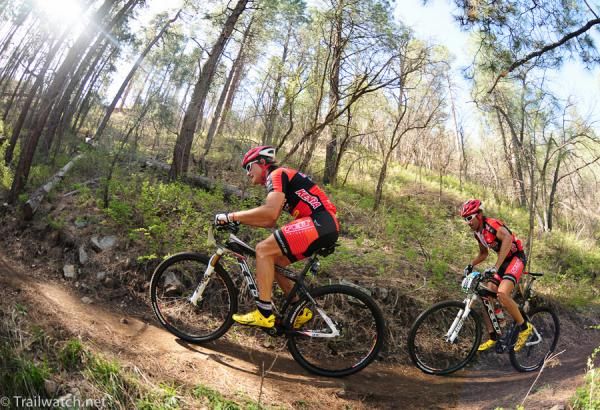 Andy Schultz (Kenda Felt) working his way up the switchbacks