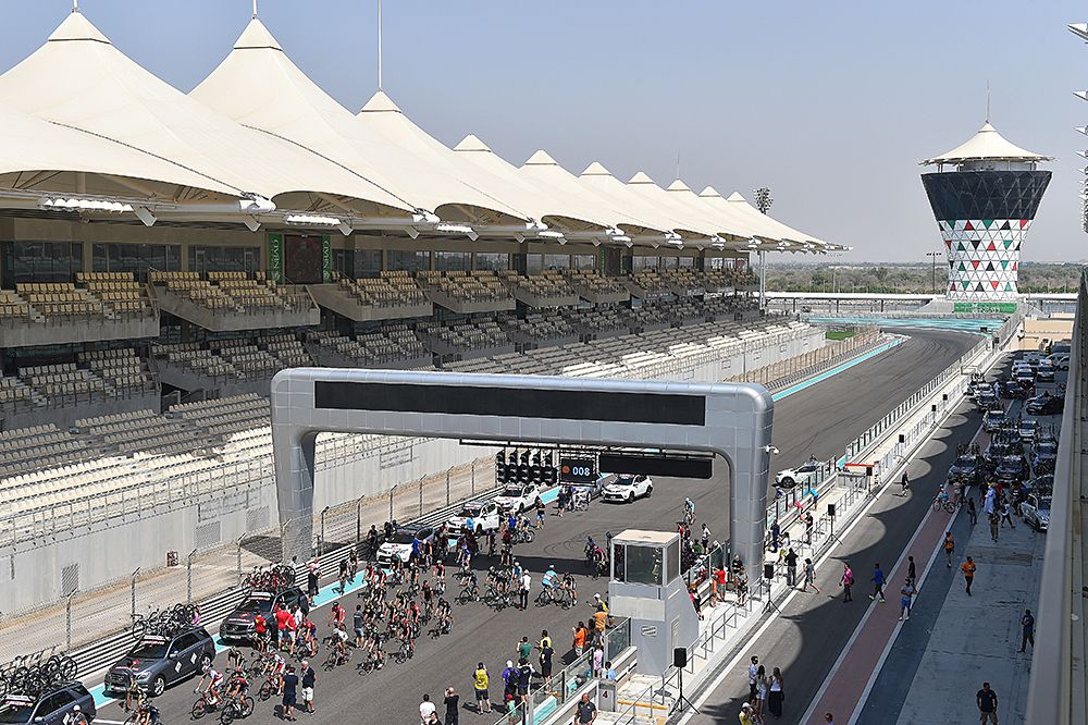 The peloton Abu Dhabi Tour
