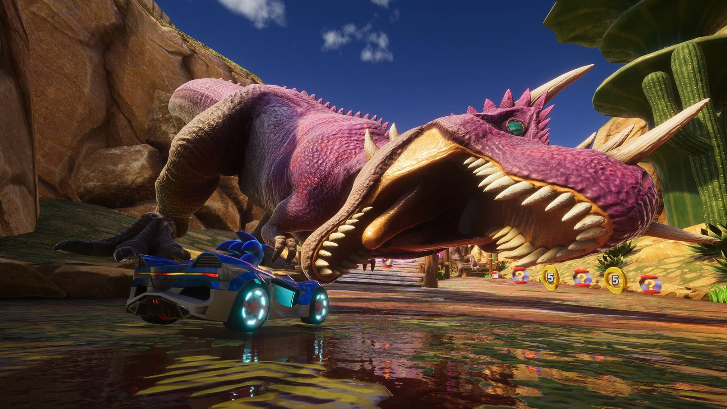 A screenshot from Sonic Racing CrossWorlds