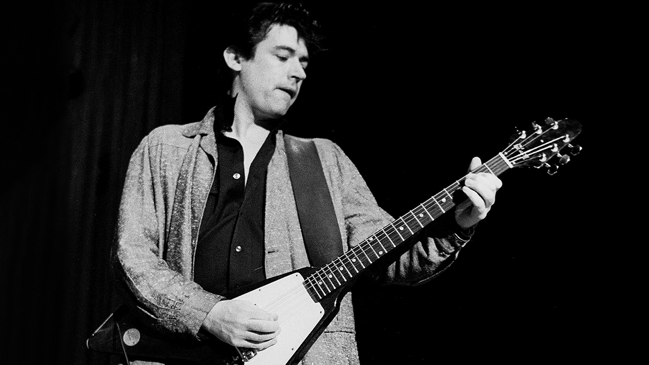 British Rock musician Chris Spedding performs onstage at Park West, Chicago, Illinois, April 6, 1979. (Photo by Paul Natkin/Getty Images)