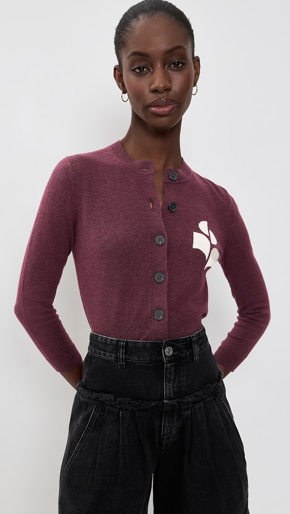 Newton Cardigan - Burgundy