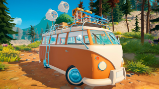 Outbound, an indie game featuring a retro camper van