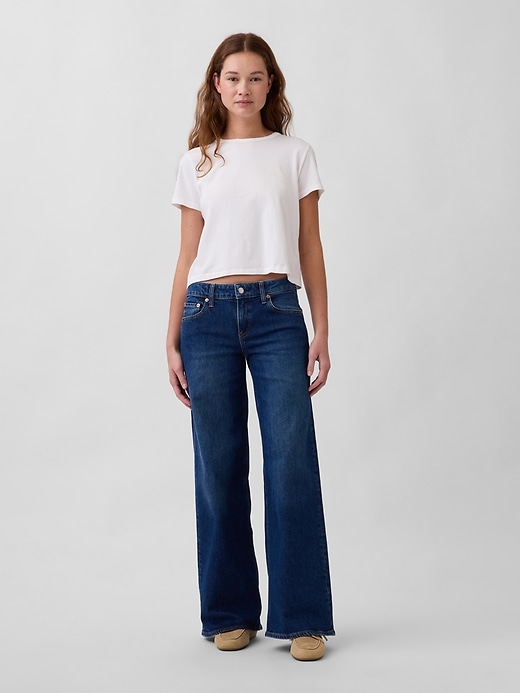 Low Rise Stride Wide-Leg Jeans