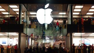 External shot of a flagship Apple store