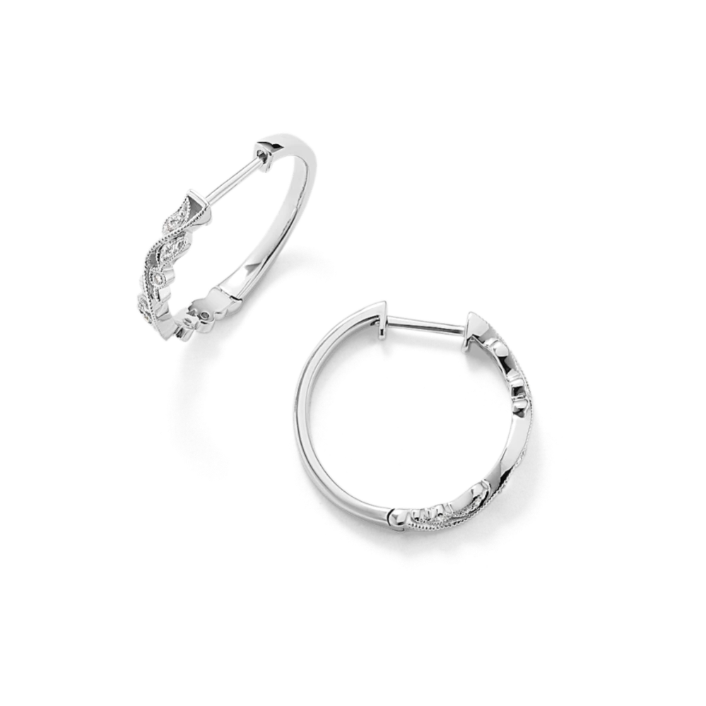 Chantilly Diamond Hoops