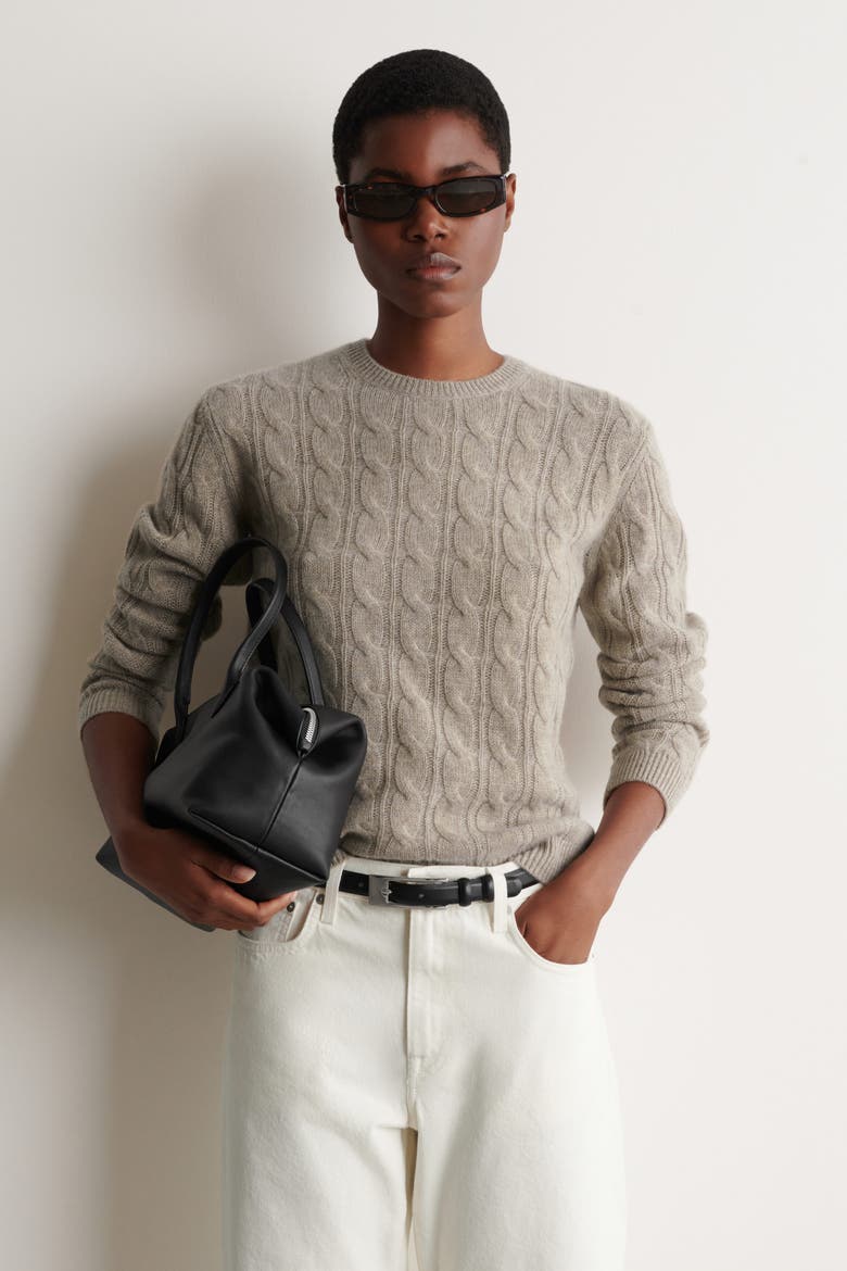 Cable-Knit Cashmere Sweater