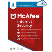 5. McAfee Total Protection, 5 devices, 1-year Subscription + 3 months free £49.99£17.99 at Amazon
Save £32 -64% off