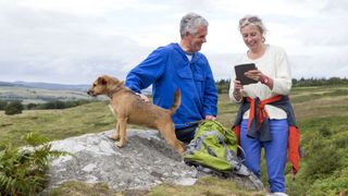 Geocaching with dog