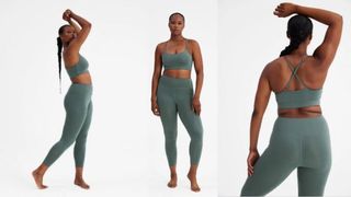 Girlfriend Collective FLOAT High Waisted 7/8 Leggings Alpine colourway