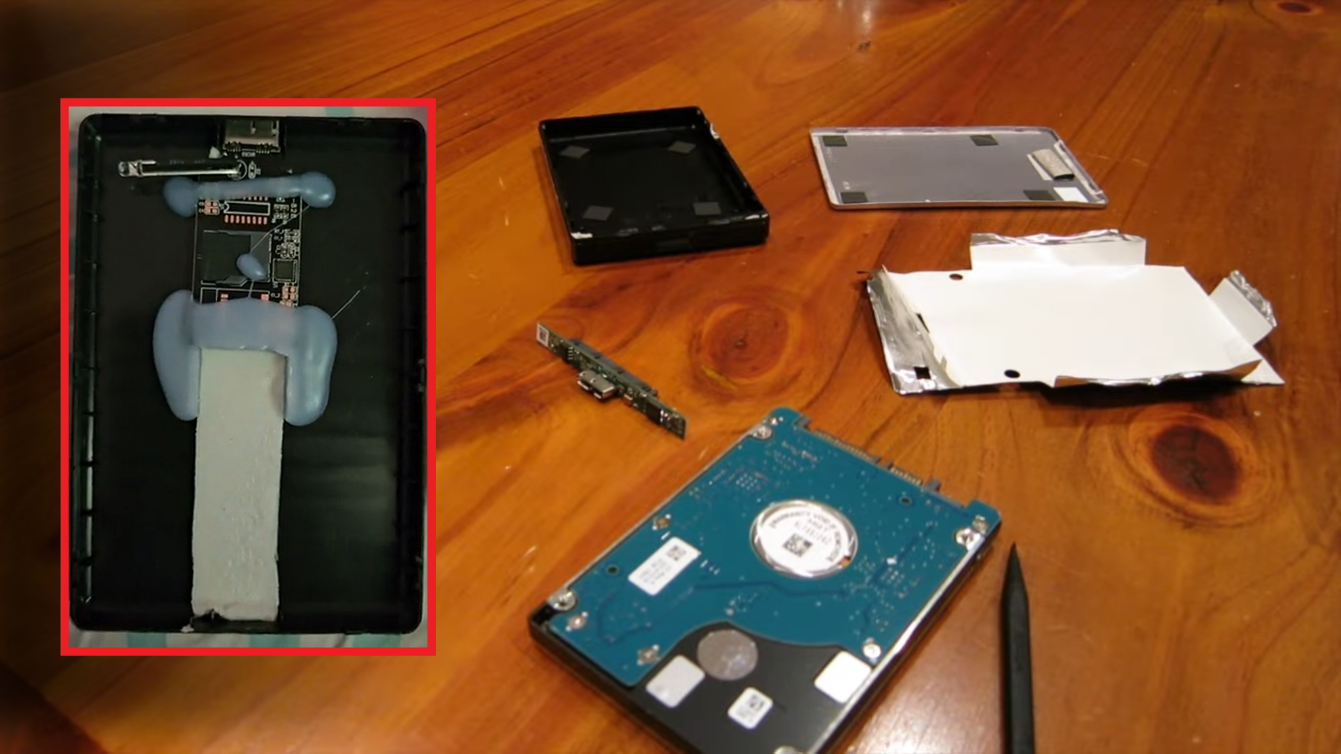 What the drive looked like vs. what it should&#039;ve looked like from the inside