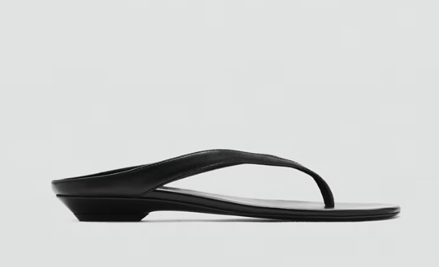 Mango, Wedge Leather Sandals