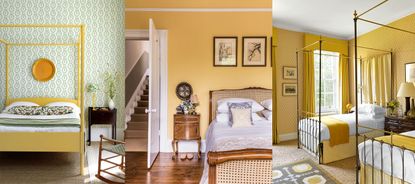 Yellow bedroom ideas