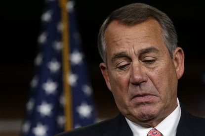 A handful of conservative congressmen are reportedly plotting against Boehner as speaker