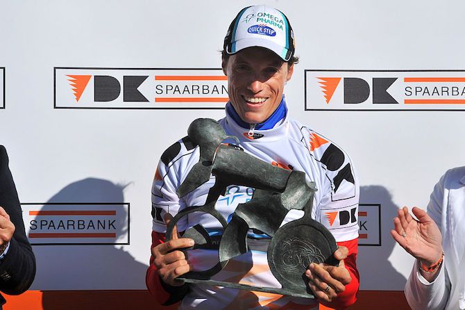 Chavanel wins the final time trial and with it the overall classification at the 2012 Three Days of De Panne