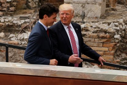 President Trump and Canadian Prime Minister Justin Trudeau. 