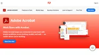 Website screenshot for Adobe Acrobat