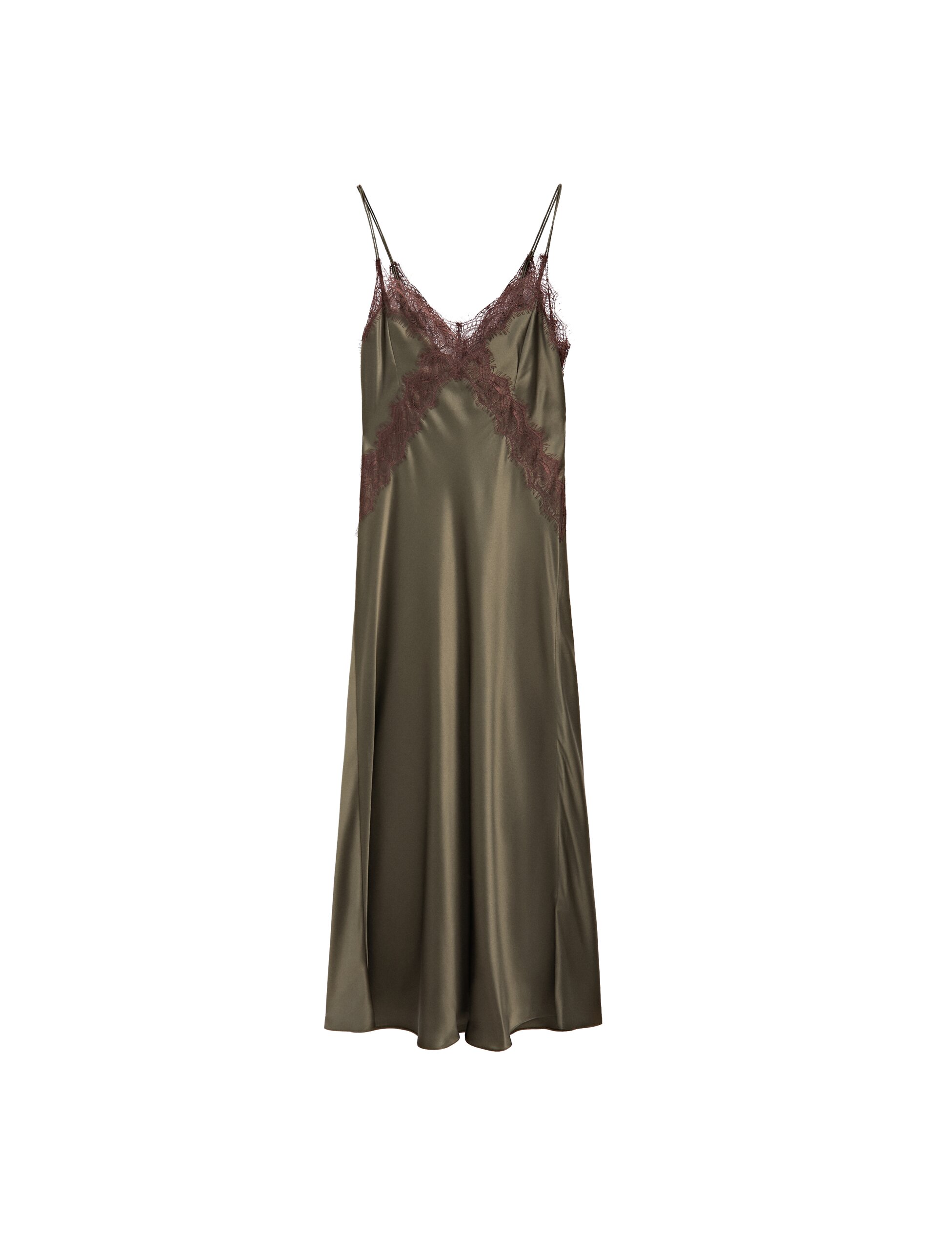 100% Silk Long Slip Dress - Studio