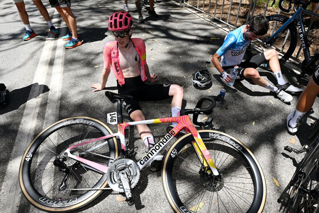 Tough day in the saddle for Archie Ryan (EF Education-Easypost)