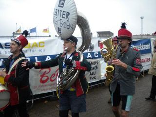 A local band at the start