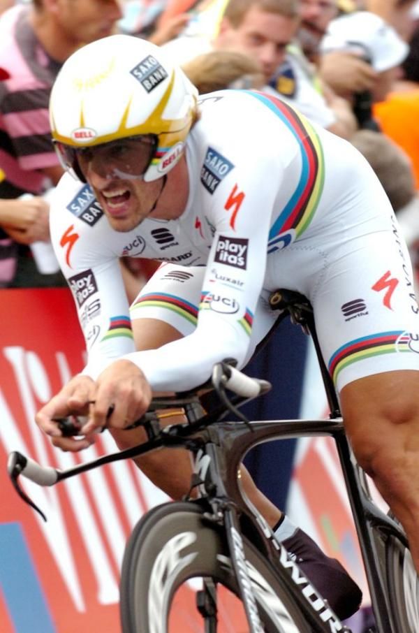 Fabian Cancellara (Saxo Bank) close up