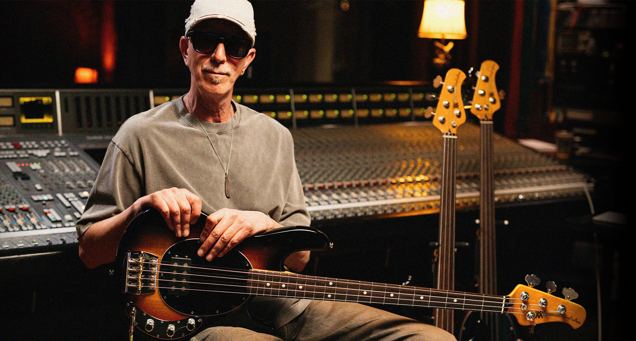 Ernie Ball Music Man Pino Palladino StingRay: the bass legend&#039;s new signature model is offered fretted or fretless, and in a deep and luxurious 79 Burst finish.